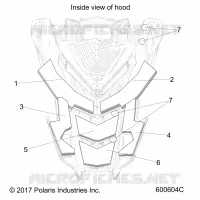 BODY, HOOD FOAM/FIBER