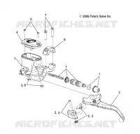 FRONT BRAKE BRAKE LEVER AND MASTER CYLINDER