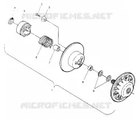 DRIVEN CLUTCH ASSEMBLY SPORT 0950443, SPORT TOURING 0950243  AND EUROPEAN S (4928822882C006)