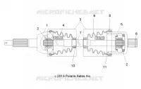 DRIVE TRAIN, REAR DRIVE SHAFT