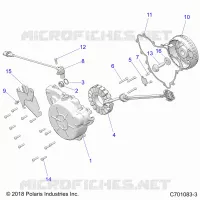 ENGINE, STATOR AND COVER
