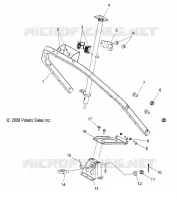STEERING POST  ASM. AND STEERING HOOP