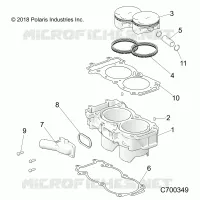CYLINDER AND PISTON