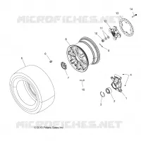 WHEELS, REAR AND HUB