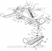 FRONT SUSPENSION AND SKI WIDETRAK LX 0972065 AND  EUROPEAN WIDETRAK LX E972 (4938223822B001)