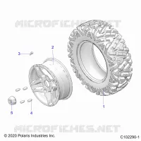 WHEELS, FRONT TIRE