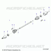 DRIVE TRAIN, DRIVE SHAFT, FRONT