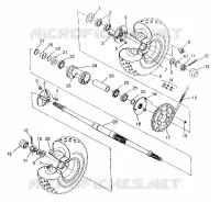 REAR WHEEL DRIVE ASSEMBLY SWEDISH 4X4 400L S948140 (4926912691C006)