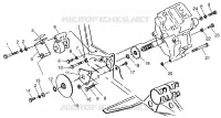 GEARCASE/BRAKE AND CHAIN COVER MOUNTING XPRESS 300 W969530 AND XPRESS 400 W (4935923592C009)