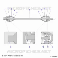 DRIVE TRAIN, HALF SHAFT, FRONT