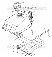 FUEL TANK MAGNUM 4X4 W968144 AND SWEDISH MAGNUM 4X4 S968144 (4936053605A011)