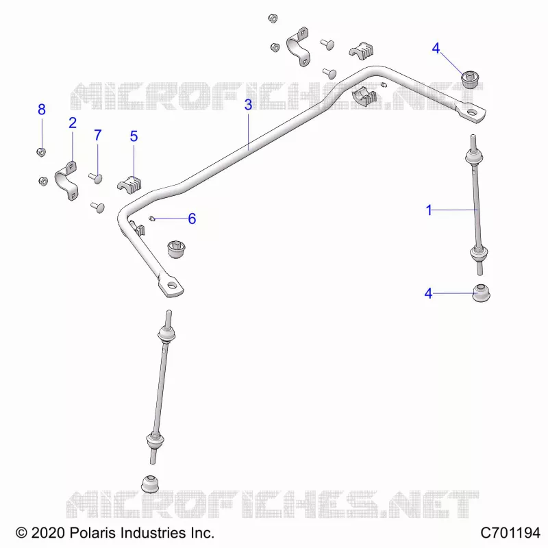 SUSPENSION, REAR STABILIZER BAR