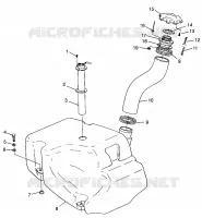 FUEL TANK HURRICANE B964466 AND INTL. HURRICANE I964466 (4935733573A009)