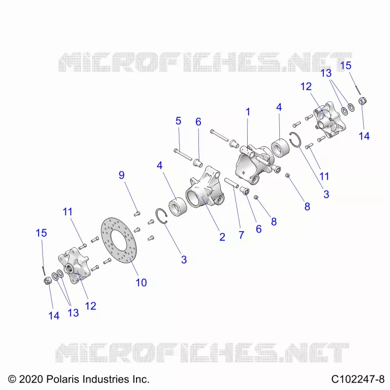REAR SUSPENSION HUBS, CARRIER AND BRAKE DISC