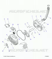 DRIVE TRAIN, CLUTCH COVER AND DUCTING