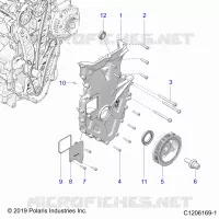 ENGINE, FRONT COVER ASSEMBLY