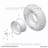 WHEELS, FRONT TIRE