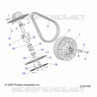 DRIVE TRAIN, SECONDARY CLUTCH