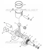 CRANKSHAFT AND PISTON