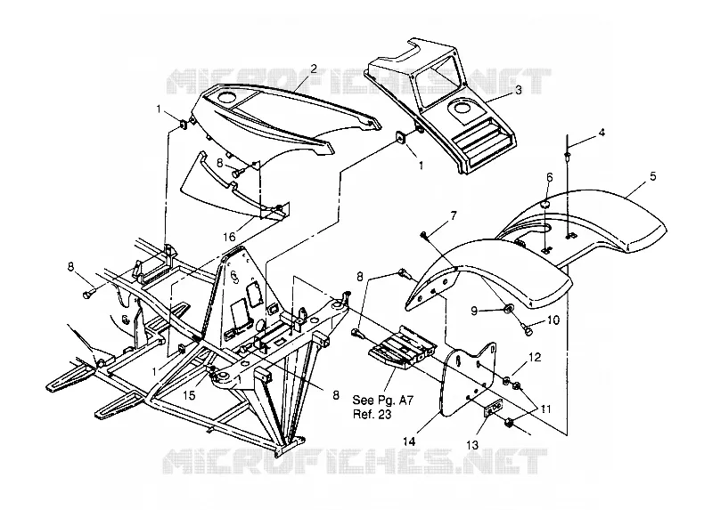FRONT CAB ASSEMBLY TRAIL BLAZER W957221 (4930363036A005)