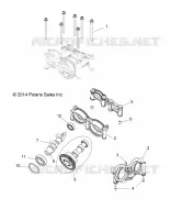 ENGINE, CAMS AND BEARING HOUSING
