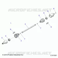 DRIVE TRAIN, DRIVE SHAFT, FRONT