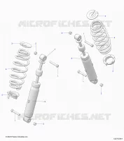 REAR SUSPENSION SHOCK AND MOUNTING