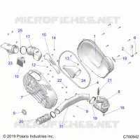 DRIVE TRAIN, CLUTCH COVER AND DUCTING