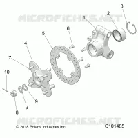 REAR SUSPENSION HUB AND BEARING CARRIER- A20SGE95AK (C101485)