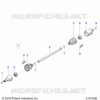 DRIVE TRAIN, FRONT DRIVE SHAFT