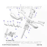 UPPER STEERING & HANDLEBAR ASM.