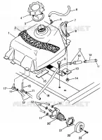 FUEL TANK XPRESS 300 W97CA28C AND  XPRESS 400L W97CA38C (4939603960B003)