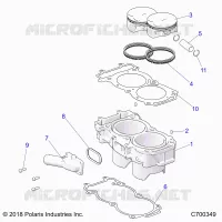 CYLINDER AND PISTON