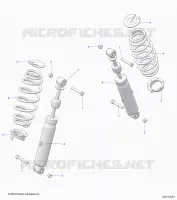 REAR SUSPENSION SHOCK AND MOUNTING