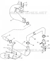 EXHAUST SYSTEM SLX 780 B964287 AND INTL. SLX 780 I964287 (4937443744B005)
