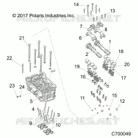 ENGINE, CYLINDER HEAD AND VALVES