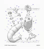 ENGINE, EXHAUST SYSTEM AND TURBO ASM.