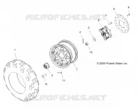 WHEELS, FRONT TIRE AND BRAKE DISC