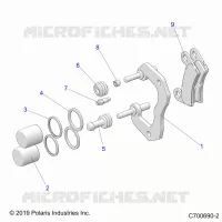 REAR BRAKE CALIPER