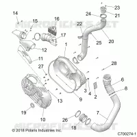 DRIVE TRAIN, CLUTCH COVER AND DUCTING
