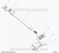 DRIVE TRAIN, MID PROP SHAFT
