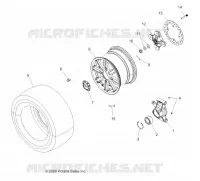 WHEELS, REAR AND HUB
