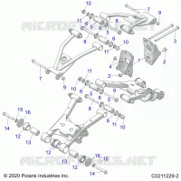 REAR SUSPENSION CONTROL ARM, MOUNTING