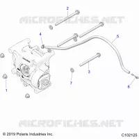 DRIVE TRAIN, GEARCASE MOUNTING, REAR