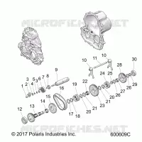 DRIVE TRAIN, GEARCASE ASM 2