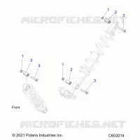 SUSPENSION, SHOCK MOUNTING, REAR SUSP.