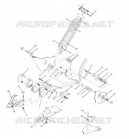 SWING ARM WLD. / REAR SHOCK ASSEMBLY 250 4X4 / W928127 (4922872287B013)