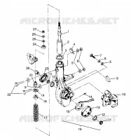 FRONT STRUT    SCRAMBLER W967840 (4935823582B005)
