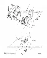 ENGINE, AIR INLET AND OUTLET DUCTS