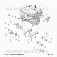 ENGINE, MOUNTING & LONG BLOCK